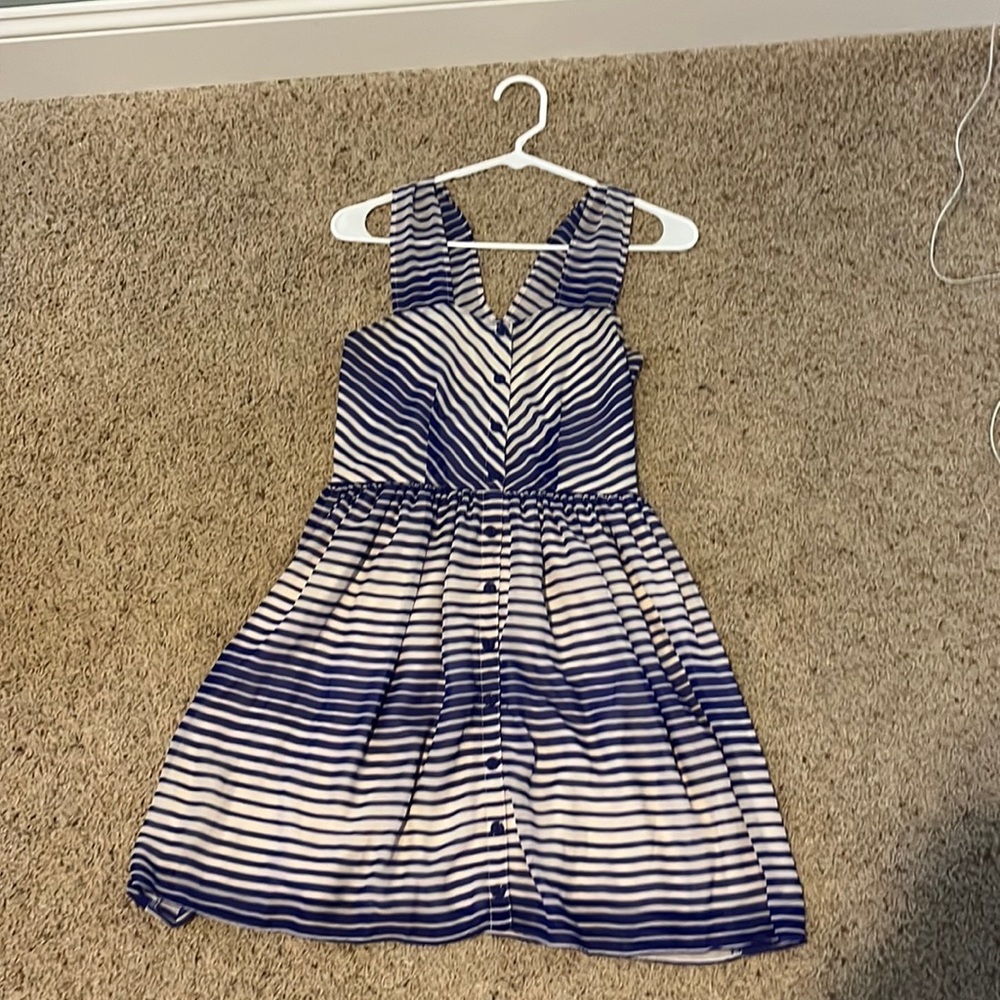 Blue and White striped summer dress